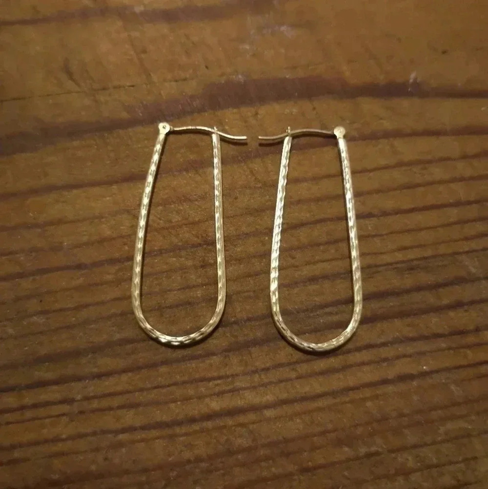 Vintage  14k hoops